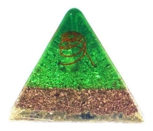 Orgonite Orgon Pirámide Tetraédrica Cristal Colores Orginita