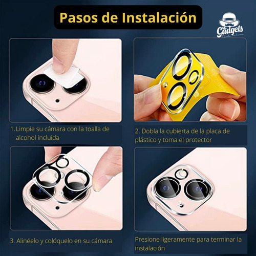 Imagen 4 de 10 de Mica 9d Protector De Lente De Cámara Para Todos Los iPhone