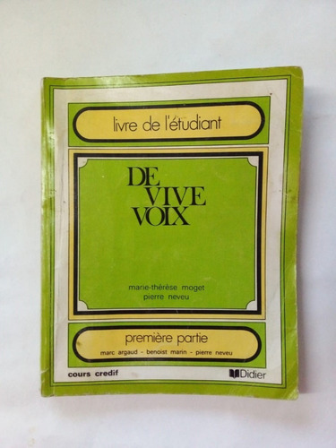 Imagen 1 de 2 de De Vive Voix - Moget Neveu - Didier 1975 - U