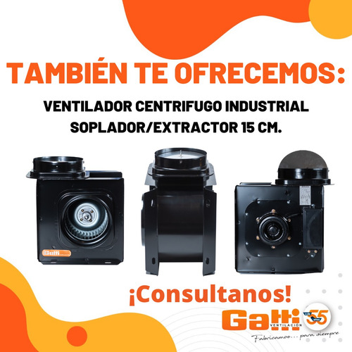 Ventilador Centrífugo Industrial Extractor/soplador 20 Cm Gv