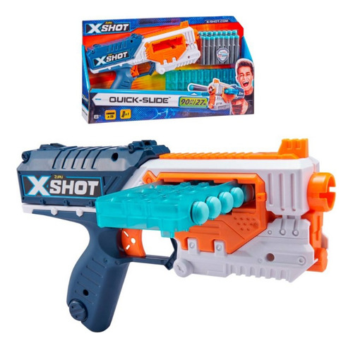 Pistola Lanza Dardos X-shot Quick - Slide  16dardos