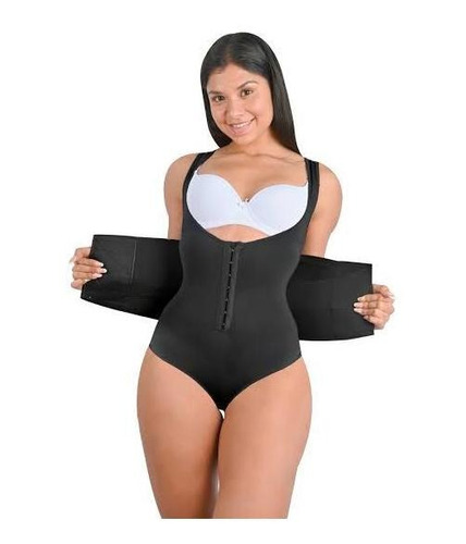 Body Faja Reloj De Arena Cinturilla Negro - Curvy Peru