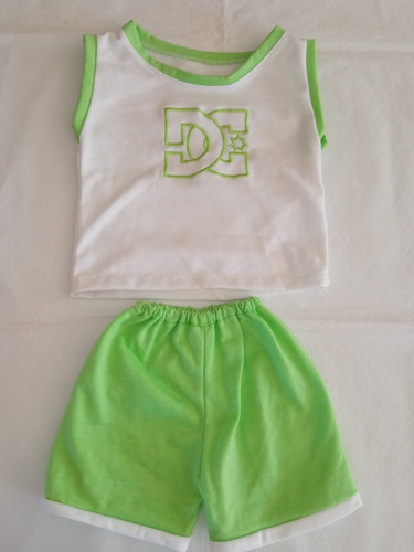 Conjunto Bebé Varón 12 Meses Short Y Remera