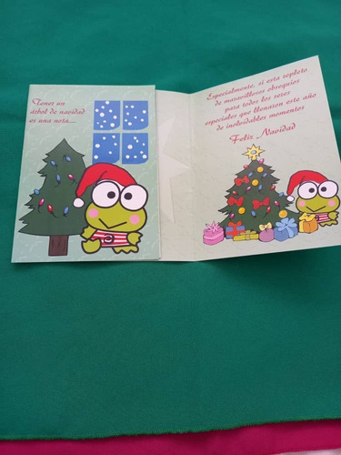 Tarjeta Keroppi - Tener Un Arbol De Navidad Es Una Nota ....