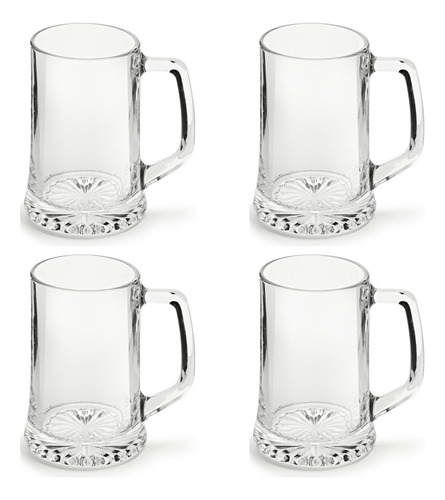 Set 4 Vasos Cerveceros Artisan Mug 320ml