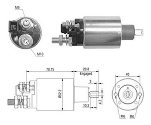 Automatico Partida 24v Marrua M W M Vm17 Vm23 Referencia 356