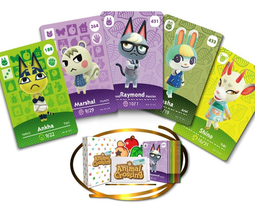 5 Tarjetas Nfc Amiibo - Animal Crossing [ Más Populares]