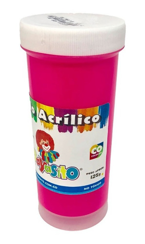 Vinilo Acrílico Payasito Fucsia Fluorescente 125gr X 3 Und