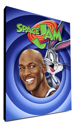 Cuadro Space Jam Jordan Basket 40x30 Cm