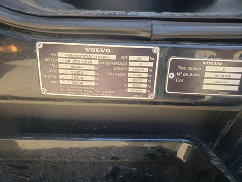 Volvo Vm 270 Leito Bitruck 8x2 Baú 11,50 Metros Plataforma