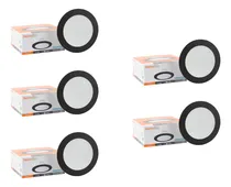 Comprar Kit De 5 Lámparas De Techo Led Empotrables 12w 65k Tecnolite Color Negro