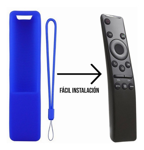 Control Remoto Para Samsung Smart Tv 4k Curve Uhd + Funda
