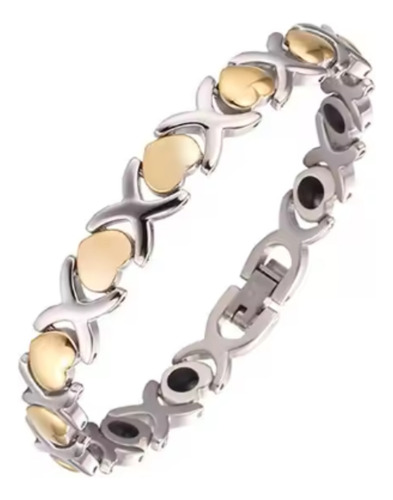 Pulsera Magnética Titanio Funcional Y Germanio