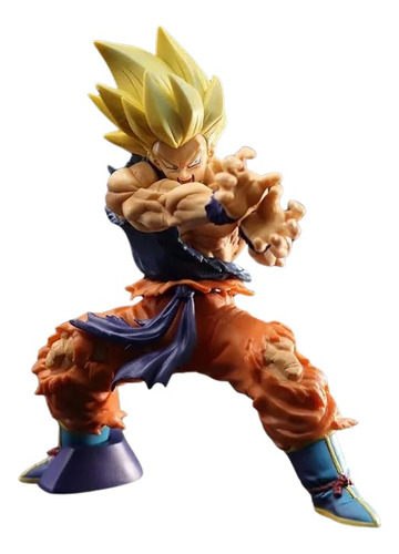 Figura Dragon Ball Super Gokú Ssj 2  Kame Hame Ha 15 Cm