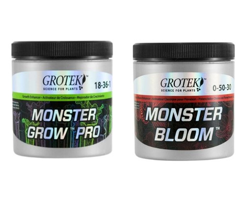 Combo Fertilizante Grotek Monster Grow Pro 130g + Bloom 130g