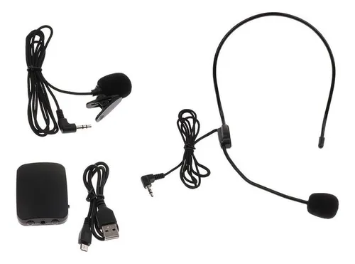 Dsv Micrófono De Diadema Inalámbrico Clip De Solapa Micro