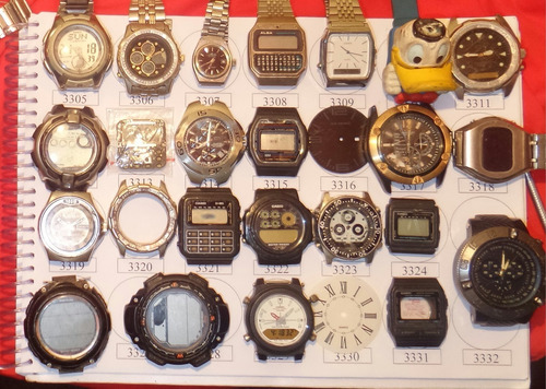 Lote 12 Sucatas Casio E Outros- Máquina Do Tempo
