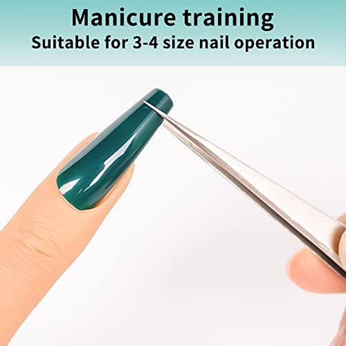 Dedo De Silicona Para Entrenamiento De Uñas Postizas, 2 Unid