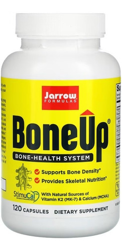 Suplemento en cápsula Jarrow Formulas  Huesos y articulaciones Bone-Up calcio en frasco de 210mL 120 un