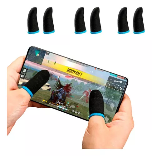 Luva Luvinha de Dedo Gamer para Jogar no Celular Free Fire FF PUBG Fortnite  Mobile Wild Rift Apex Legends COD Warzone FPS Profissional