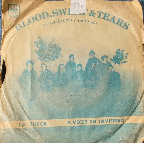 Vinilo Single De Blood ,sweat & Tears  --la Rueca ( C60