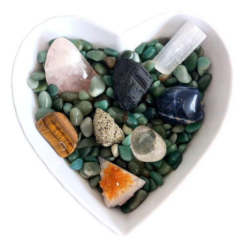 Kit Pedras 3 Preciosas Coração Para Acessórios Exclusivos