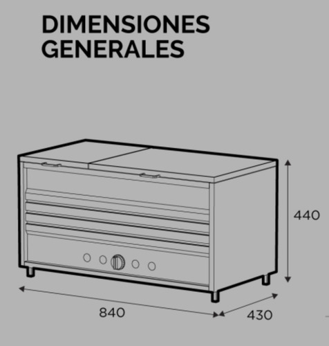 Imagen 8 de 10 de Panchera Grande A Gas Natural Sol Real 84cm Acero - Premium