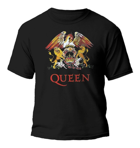 Remera Queen Logo Clasico 100% Algodón 20/1 Premium