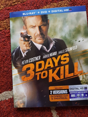 Pelicula 3 Days To Kill Nueva Bluray