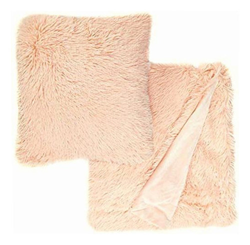 Comfort Spaces Mantas Para Sofã¡, Cama, Shaggy Fur Blush