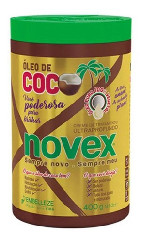 Novex Aceite De Coco Tratamiento 400gr - g a $112