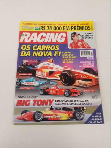 Revista Racing Os Carros Da Nova F1 André José Carlos  R754