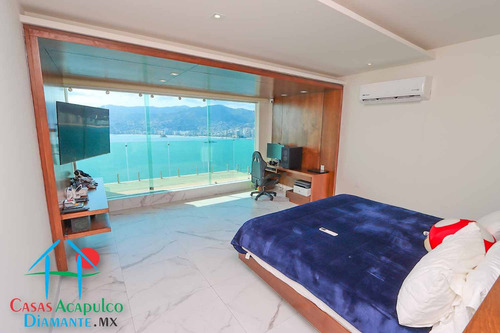 Cad Casa Punta Arena. Terraza Con Vista Espectacular A La Bahía De Acapulco, Alberca Con Fuente Y Jacuzzi