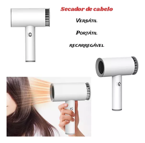 Secador de cabelo sem fio USB Versátil Portátil Ferramentas de cabeleireiro  recarregável doméstico secador elétrico de cabeleireiro