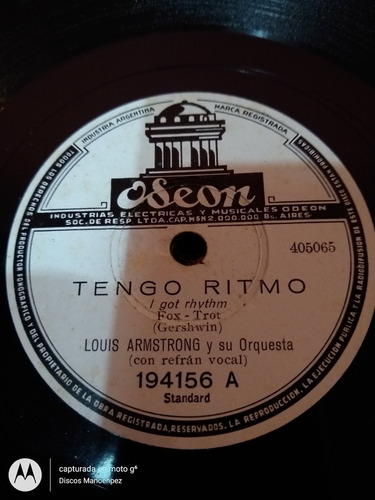 Pasta Bing Louis Armstrong Odeon C128