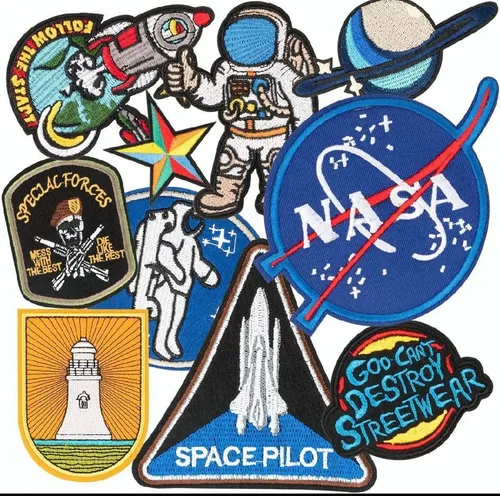 Parche con logotipo de la NASA/emblema oficial de la NASA 7400 bordado de 3  pulgadas, Azul