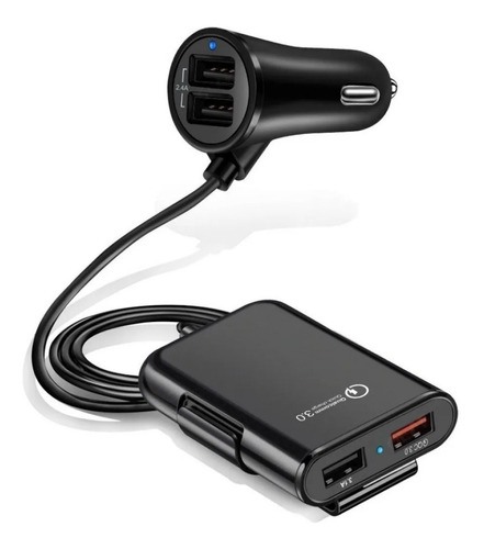 Turbo Cargador Para Auto Carga Rapida Qc 3.0 | 2 Puertos Usb