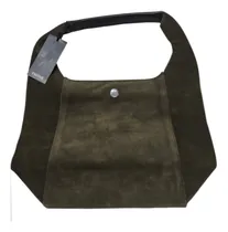 Comprar Cartera Prüne De Gamuza Verde Musgo Con Monedero. Verde Musgo Lisa Níquel Verde Musgo