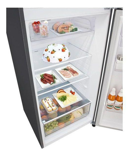 Geladeira Lg Frost Free Inverter 461l Duplex Inox Look 220v Inox