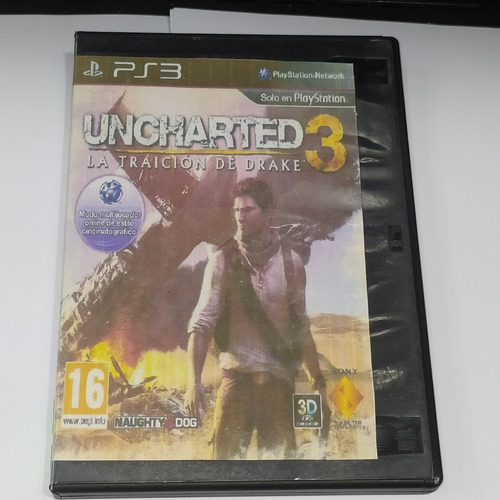 Uncharted 3 Portada Custom Ps3 - Español 