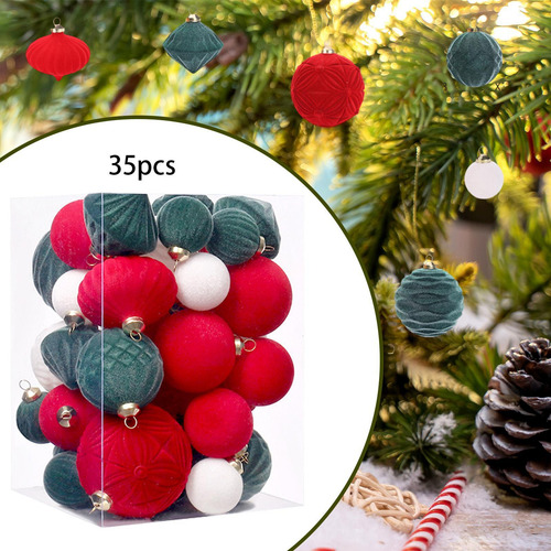 35 Bolas De Adornos Navideños Colgantes Para Fiestas,