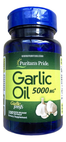 Aceite Ajo 5000mg Garlic 100cps - Unidad a $333