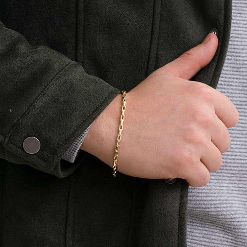 Pulseira Cardano De 2.9mm Em Ouro 10k Com Fecho Mola 17,0 Cm