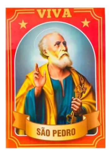 Painel Decorativo Santo Para Festa Junina Cor São Pedro