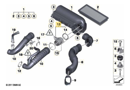 Sensor Masa Flujo Aire Maf Oem: 13627597085