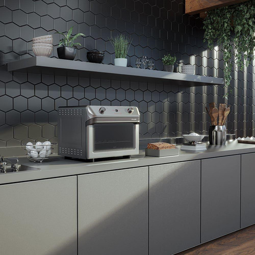 Forno Elétrico De Bancada Mueller 35litros Prata Mfb35f 220v
