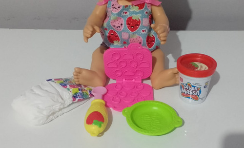 Baby Alive Lanchinho Divertida Morena Super Snaks Laurinha. (Usado)