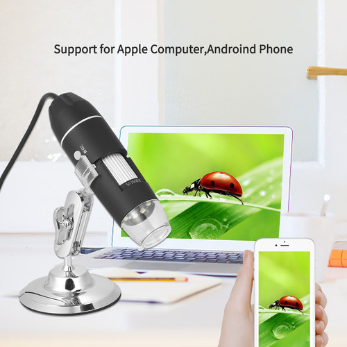 Lupa De Microscopio Con Zoom Digital Usb Con Función Otg