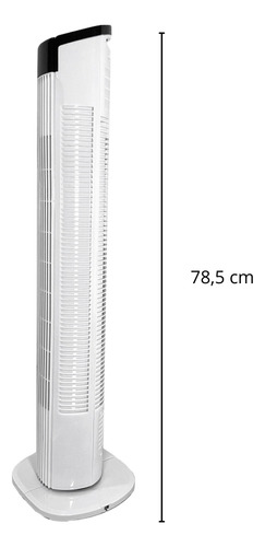 Ventilador De Torre Silencioso 80cm 3 Velocidades Compacto Cantidad de aspas 0 Estructura Blanco Diámetro 20 cm Frecuencia 60 Hz Material de las aspas Plástico