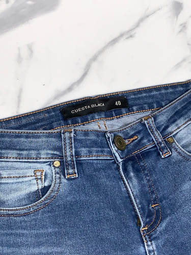 Pantalones Jean Cuesta Blanca Mujer